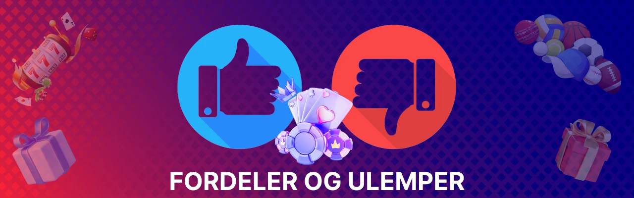 Forderler og ulemper hos live poker