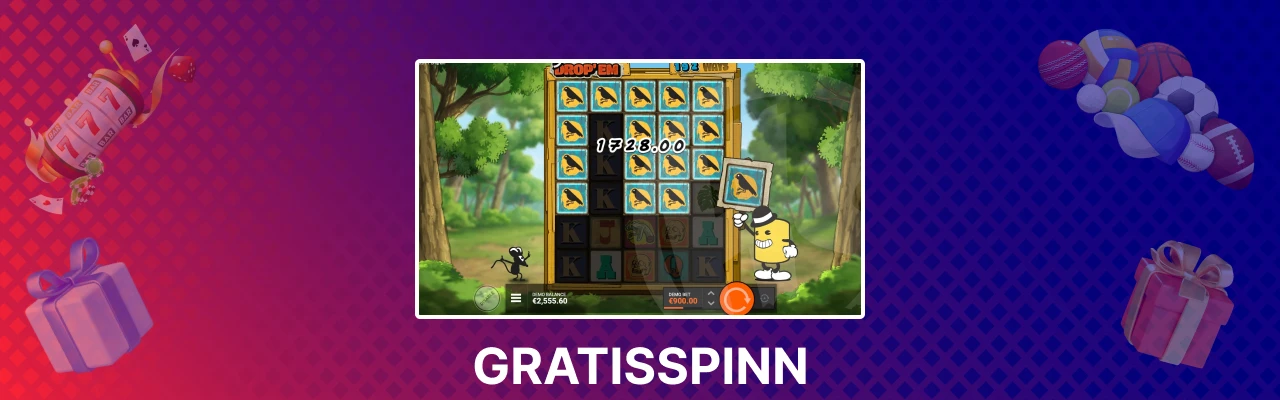 Bonusrunder i spilleautomaten drop em