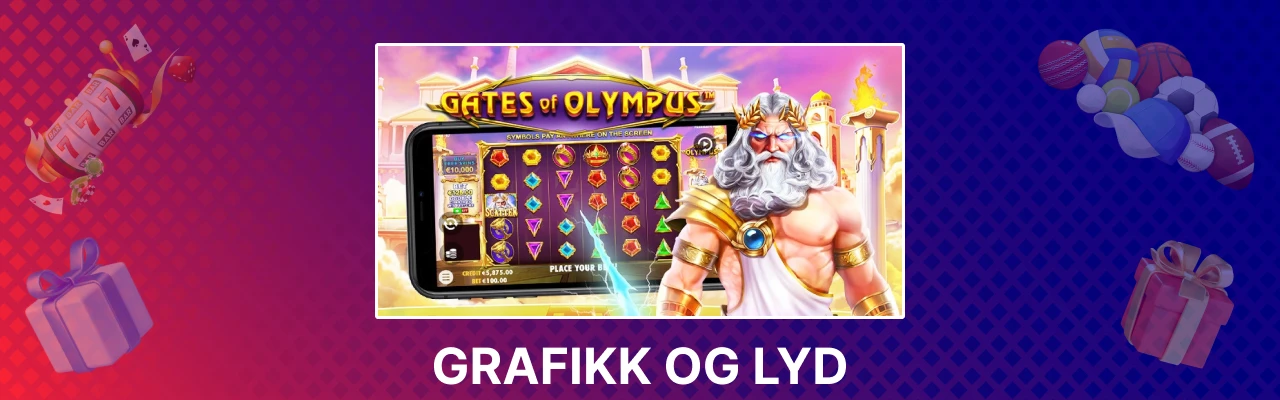 Grafikk og lyd hos gates of olympus
