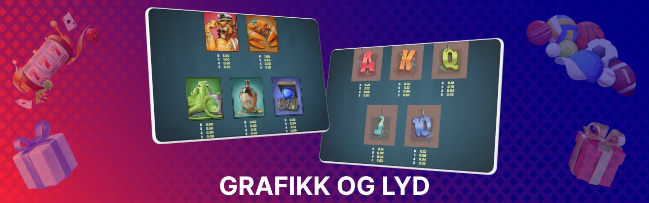 Grafikk og lyd hos spilleautomaten net gains