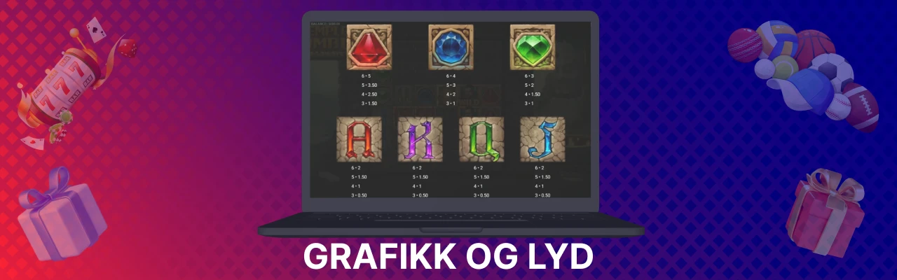 Grafikk og lyd hos temple tumble megaways