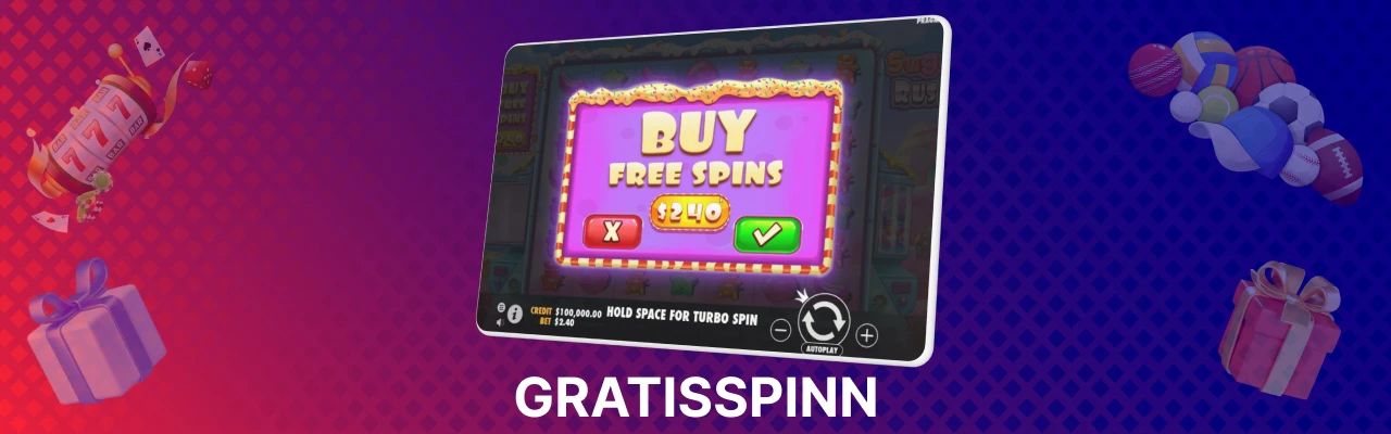 Gratisspinn i sugar rush