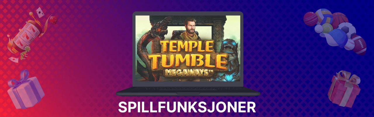 Spillfunksjoner hos temple tumble megaways